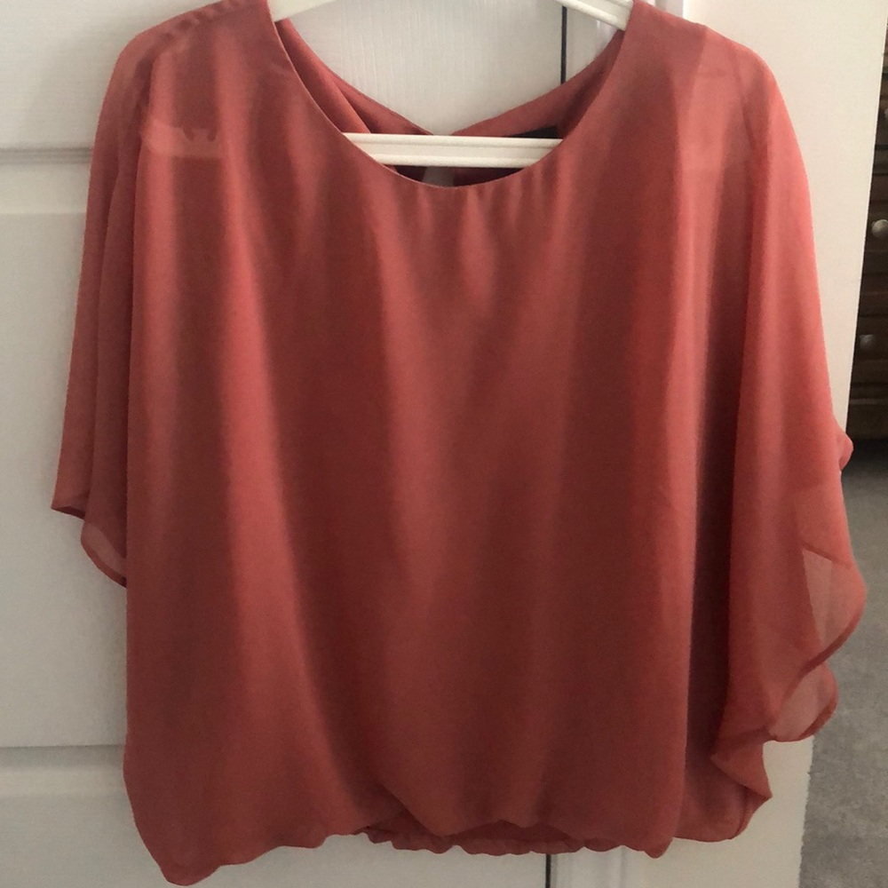 NWOT Le Chateau Elastic Hem Blouse